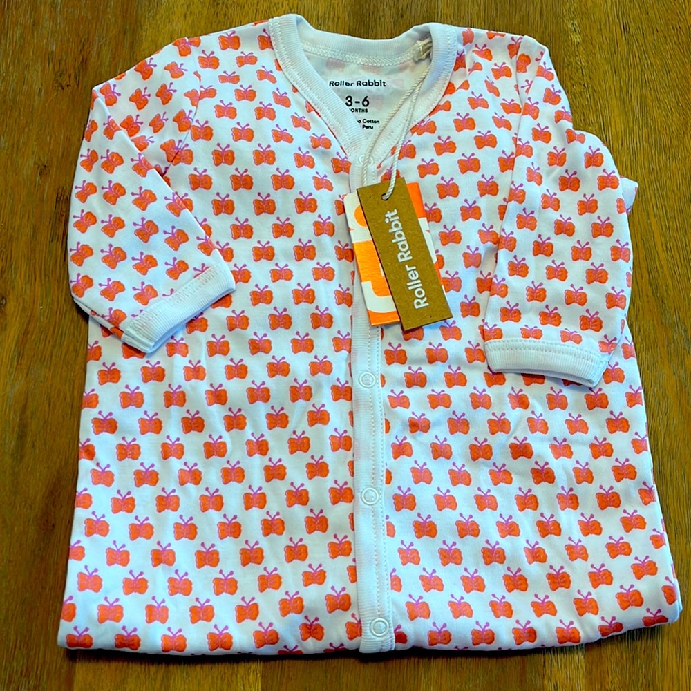 Roller Rabbit Sunita Footie Pajamas 3-6 months
